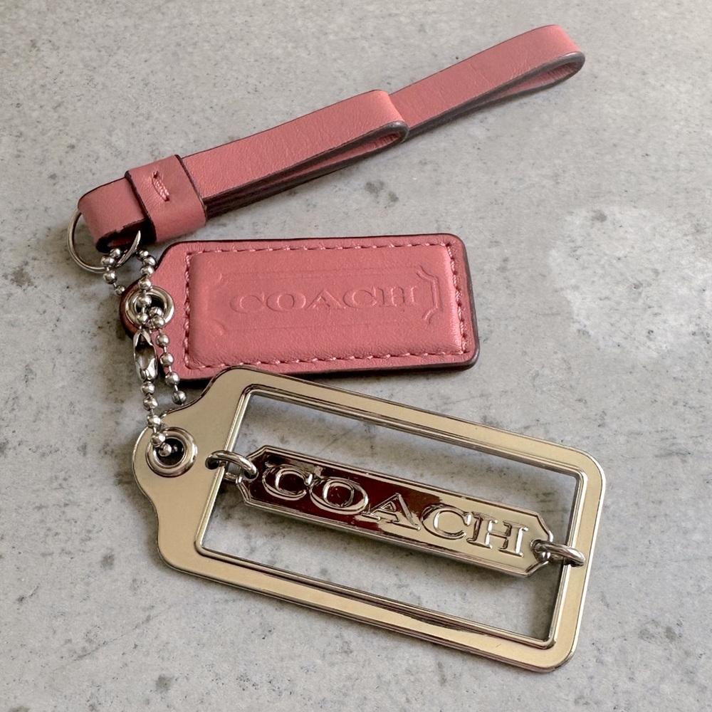 Coach Parker Metro Hang Tags Pink